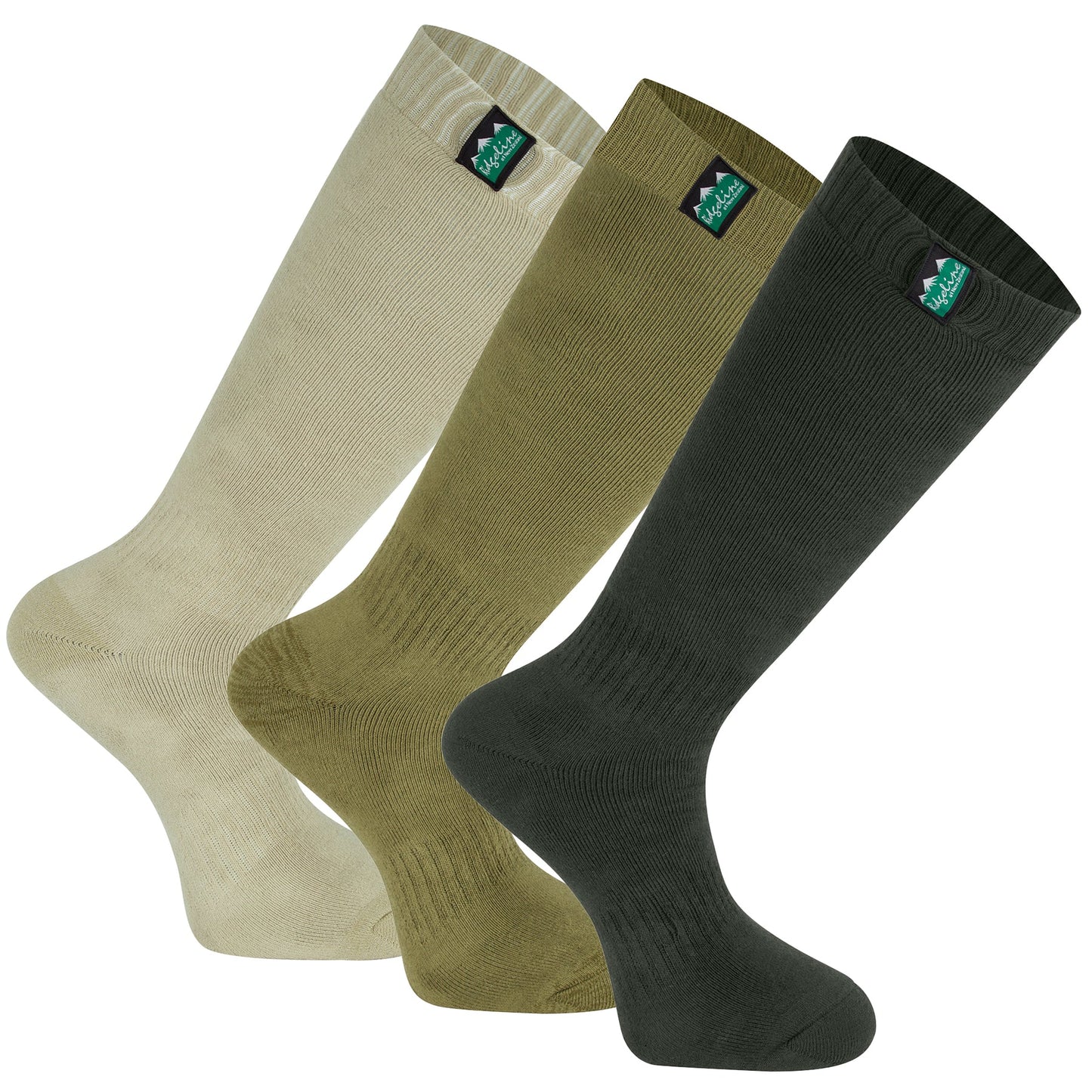 Ridgeline Cotton work socks full length (PACK OF 3)