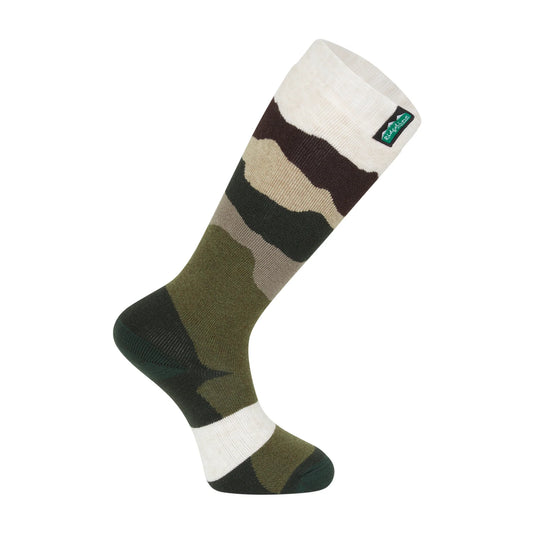 Ridgeline Merino Wool Field Socks Full Length 1 Pair Olive