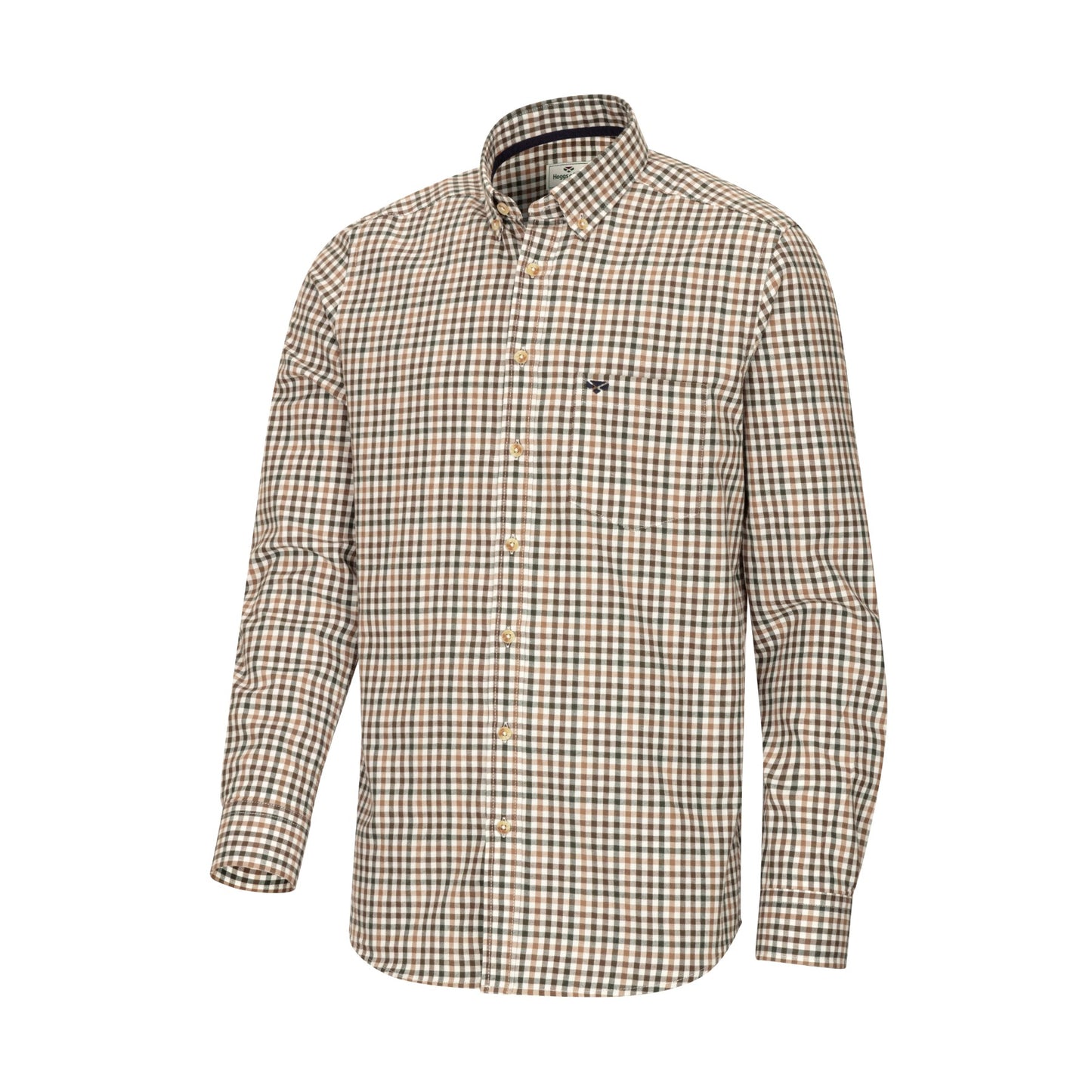 Hoggs of Fife Garvock Cotton Twill Herringbone Check Shirt