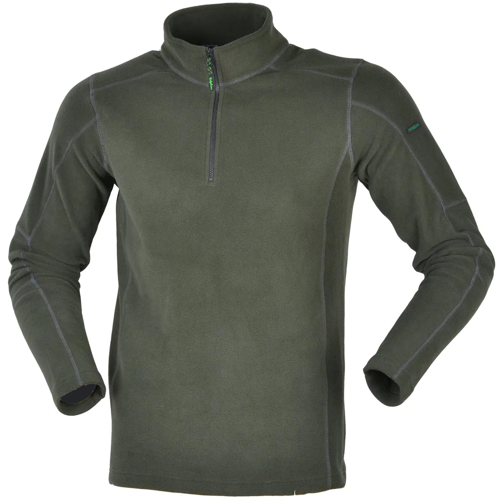 Ridgeline Norwegian Half Zip Fleece - Olive